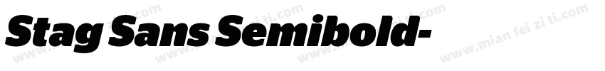 Stag Sans Semibold字体转换